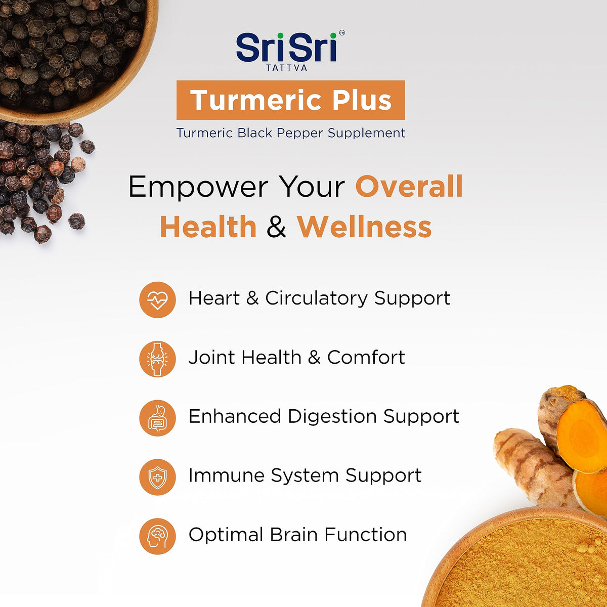Sri Sri Products Turmeric Plus Joint Support - 60 Tablets - image 3