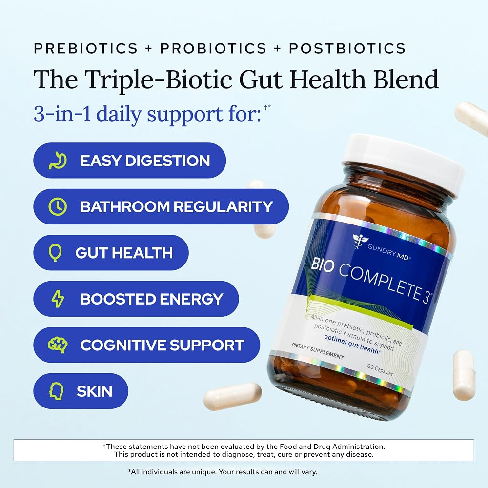 Gundry MD® Bio Complete 3 - Prebiotic, Probiotic, & Postbiotic