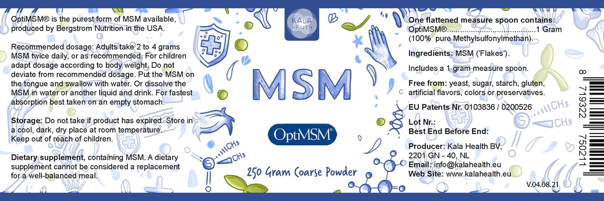 Procapsin MSM Powder Pure OptiMSM Sulfur Crystals - 250 g - image 5