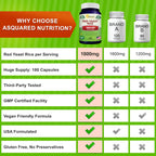 aSquared Nutrition Red Yeast Rice 1800mg - 180 Vegetarian Capsules - image 7