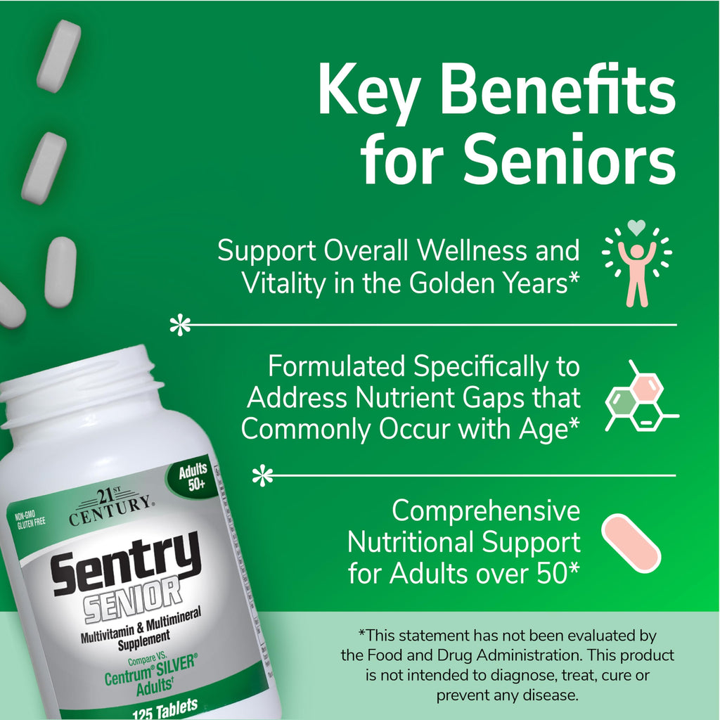 21st Century Sentry Senior Multivitamin Adults 50+ - 265 Tablets - image 3