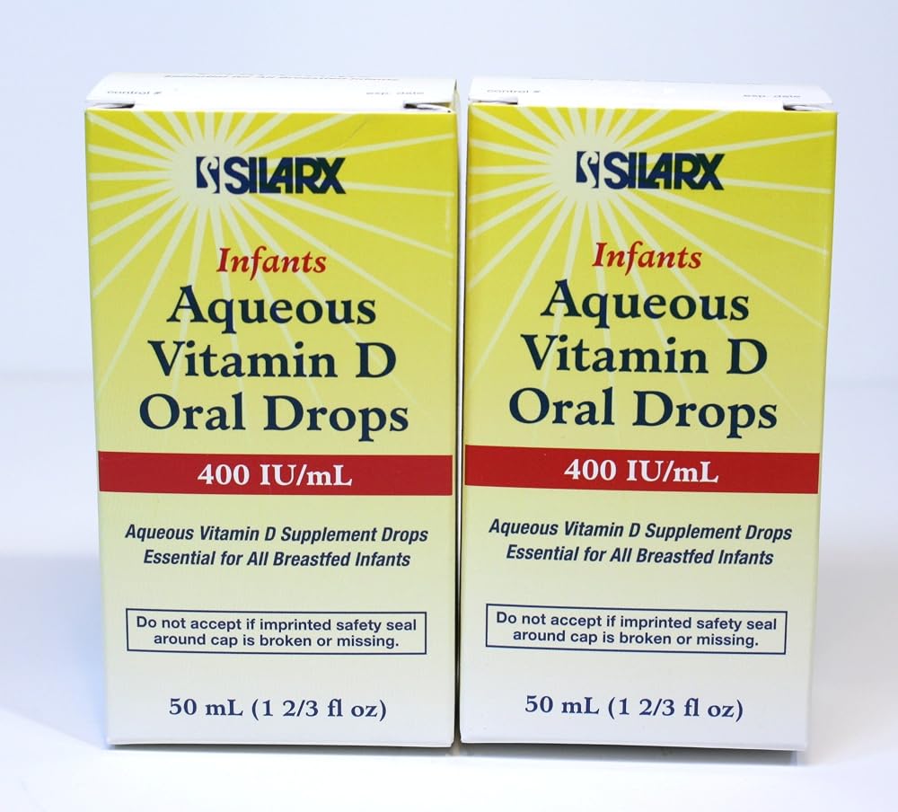 FILLBOSS Infants Aqueous Vitamin D Oral Drops 400 IU/ml - 2 x 50ml