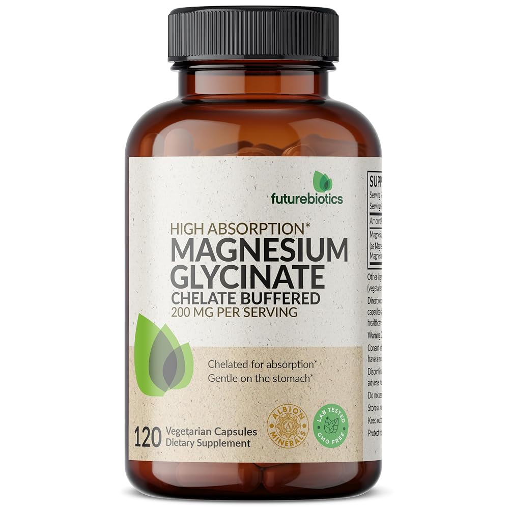Futurebiotics Magnesium Glycinate 200 MG per Serving 100% Chelated
