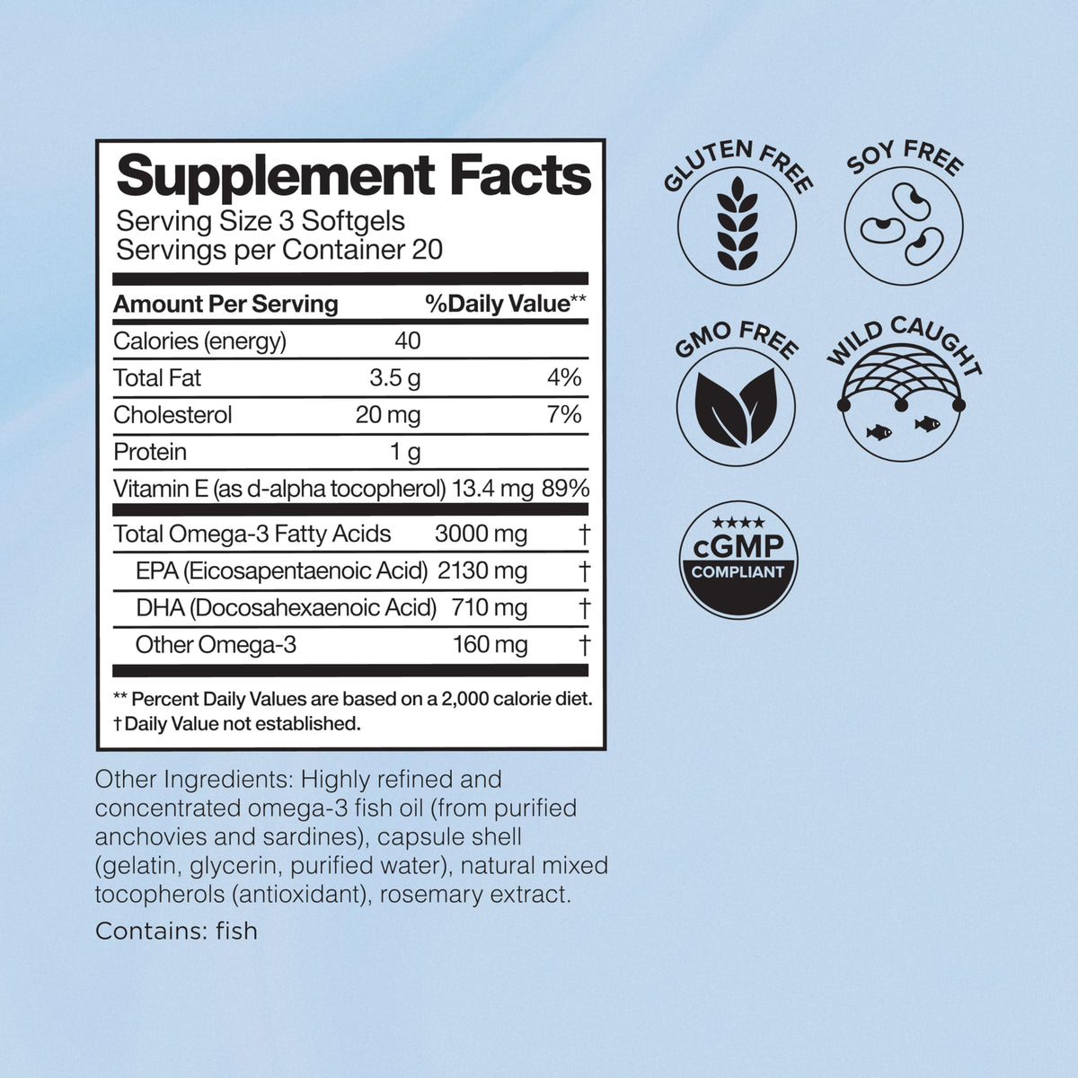 Omax3 Professional Strength Omega-3 Fish Oil 3000 mg - 60 Softgels - image 5