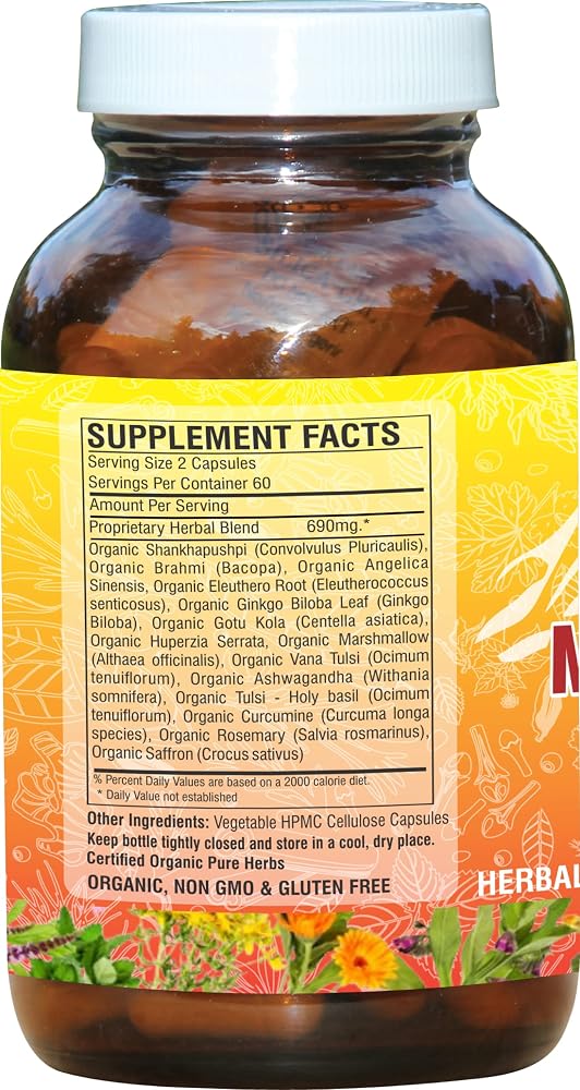 A Himalaya Spirit Memory & Focus Herbal Supplement - 120 Capsules - image 2