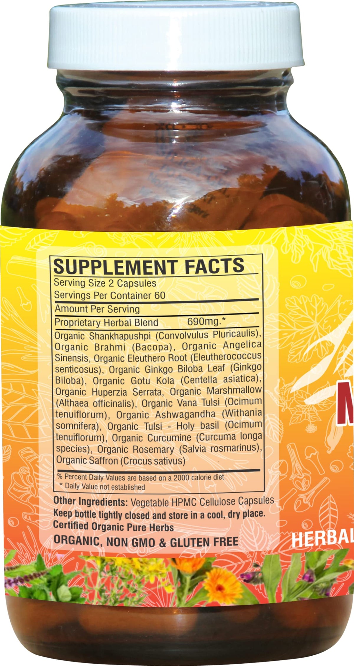 A Himalaya Spirit Memory & Focus Herbal Supplement - 120 Capsules - image 2