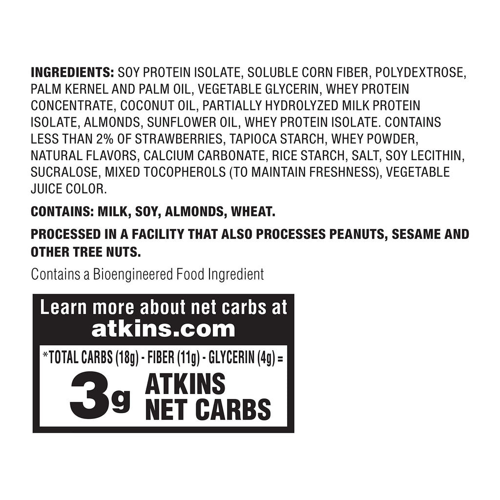 Atkins Strawberry Shortcake Protein Meal Bar - 30 Count - image 9