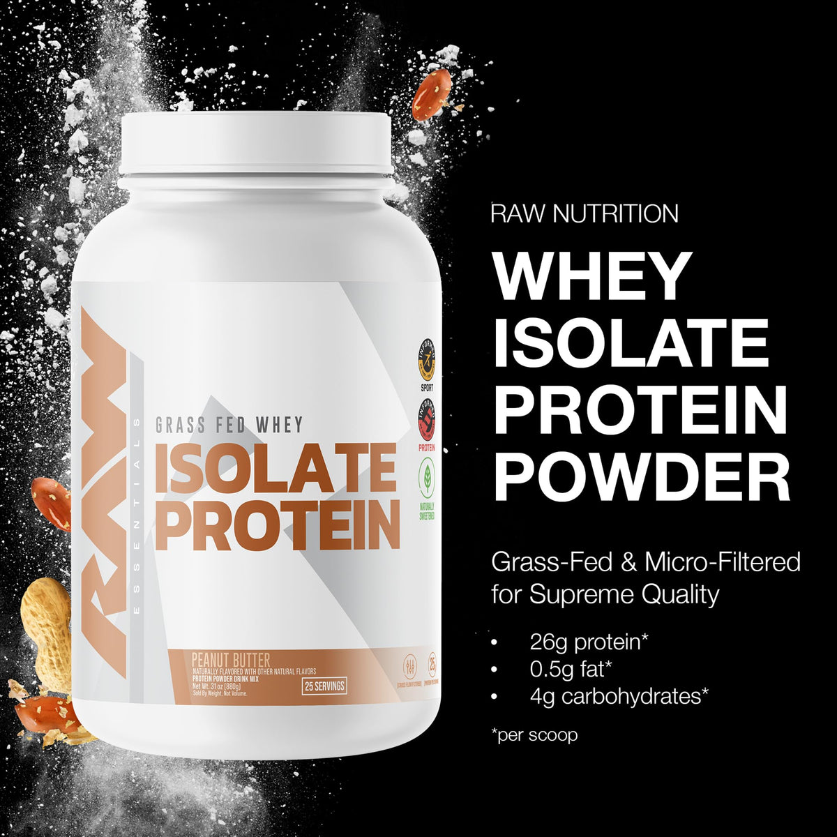 RAW Whey Protein Isolate Powder