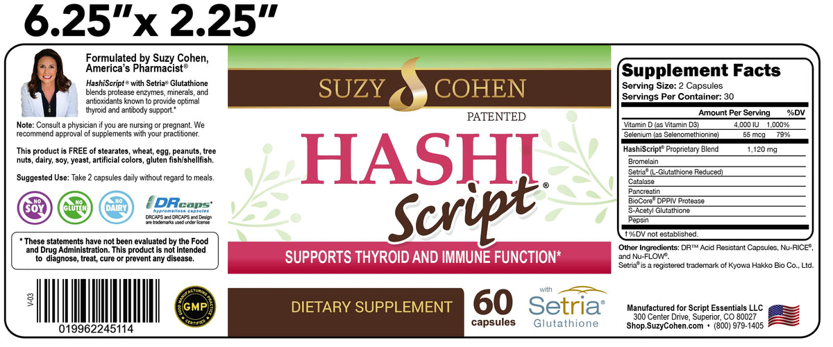 Script Essentials Hashi Script Thyroid Support Formula - 60 Capsules - image 5