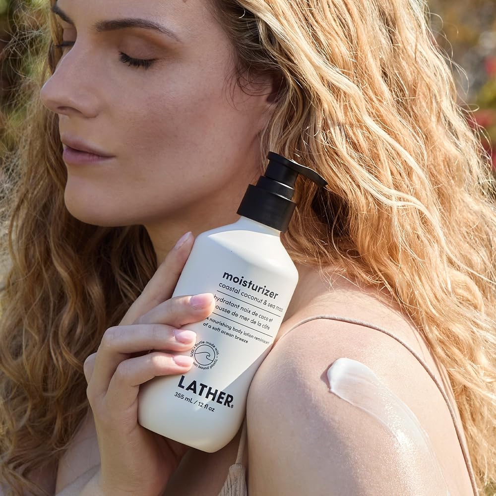 LATHER Coastal Coconut & Sea Moss Body Moisturizer - 12 Fl Oz - image 3