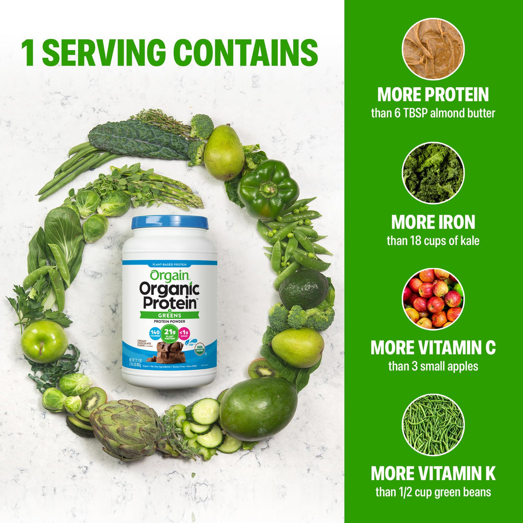 Orgain Organic Vegan Protein Powder + Greens