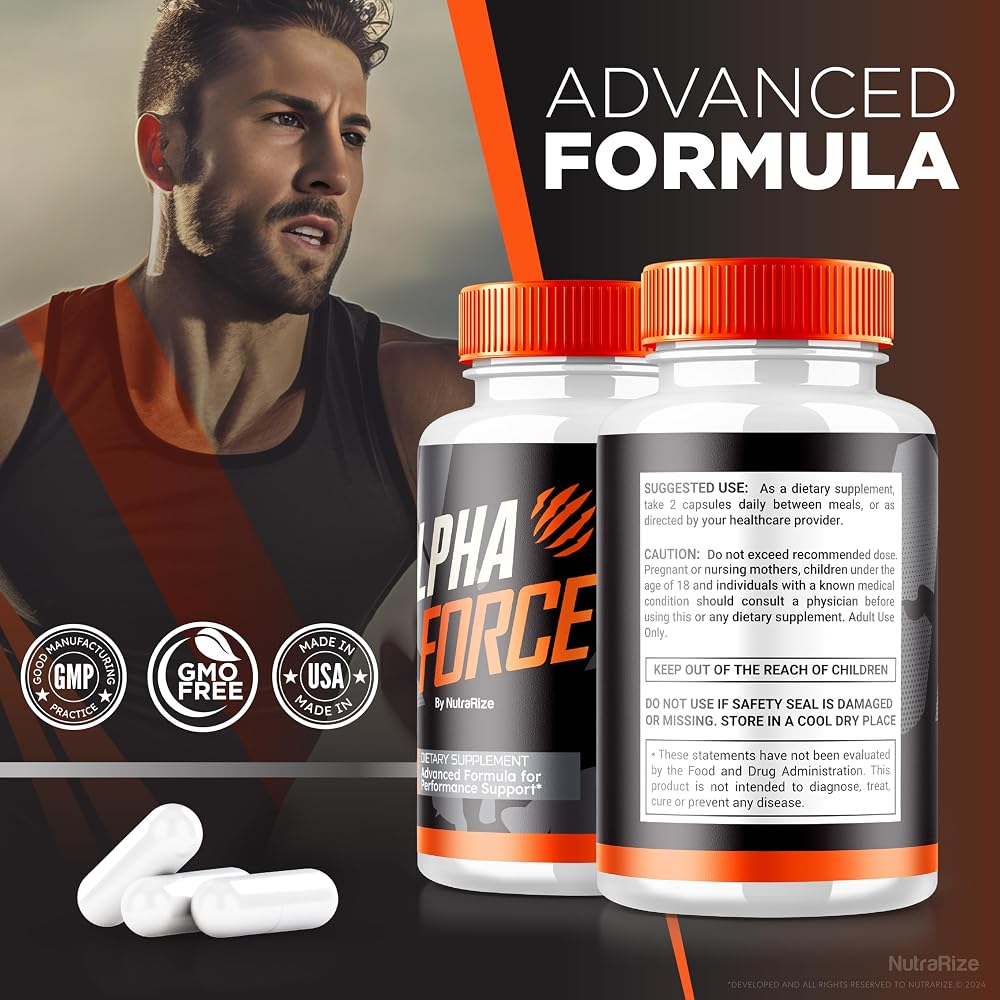 NutraRize Alpha Force Capsules for Energy and Performance - 300 Capsules - image 7