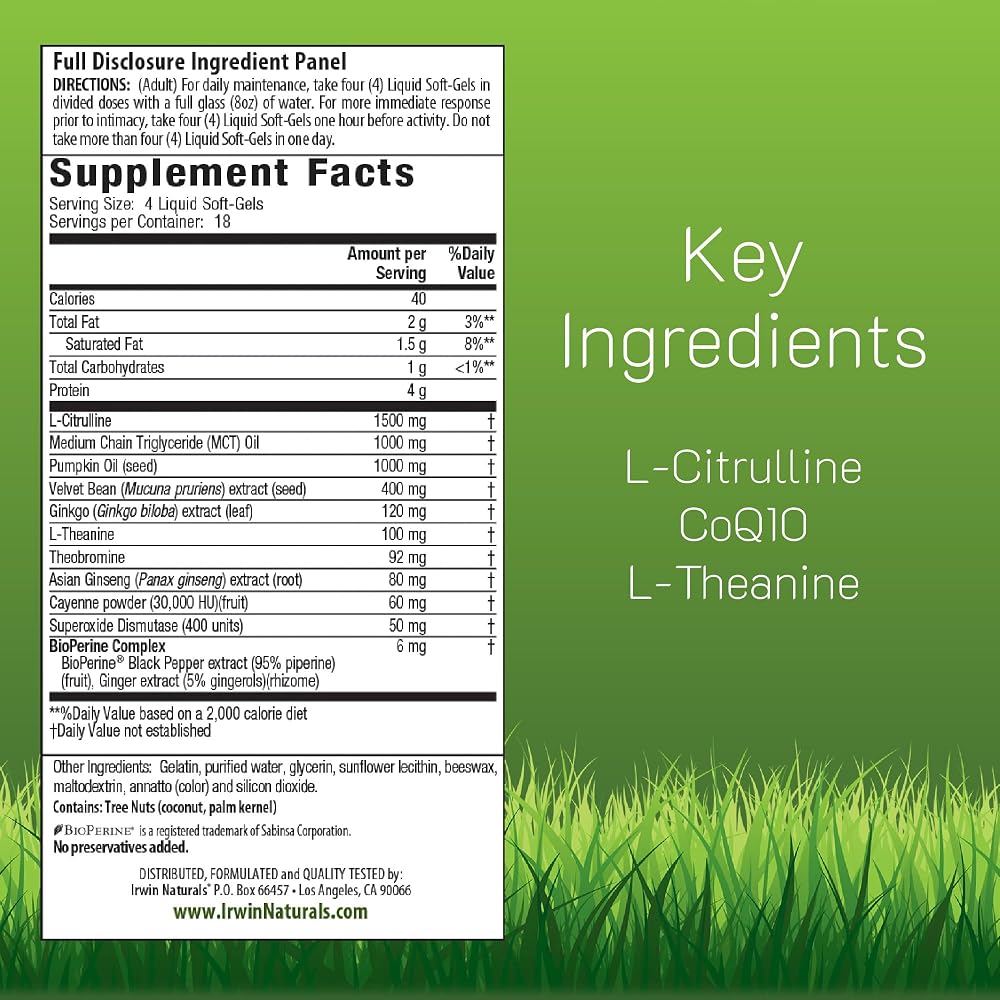 Irwin Naturals Steel-Libido RED Magnum Blood-Flow Support - 75 Softgels - image 2