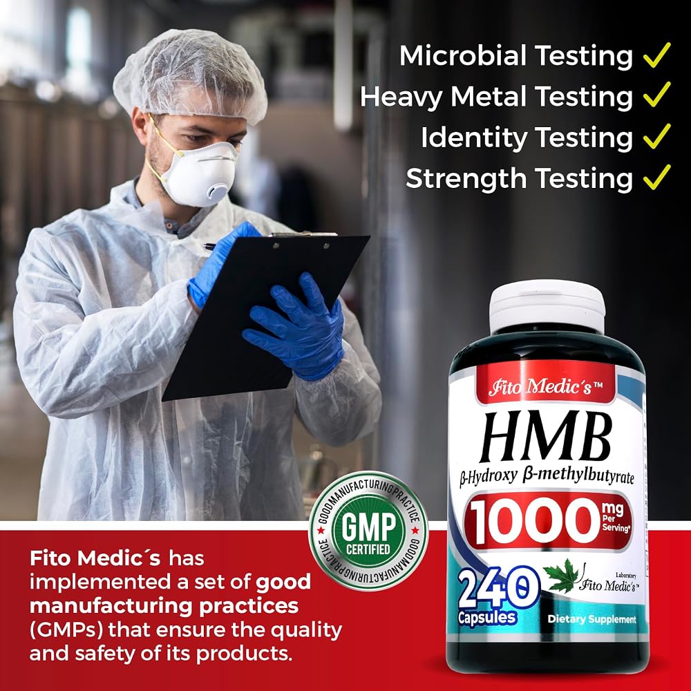 FITO MEDIC'S HMB 1000 mg Free Acid - 240 Capsules - image 5