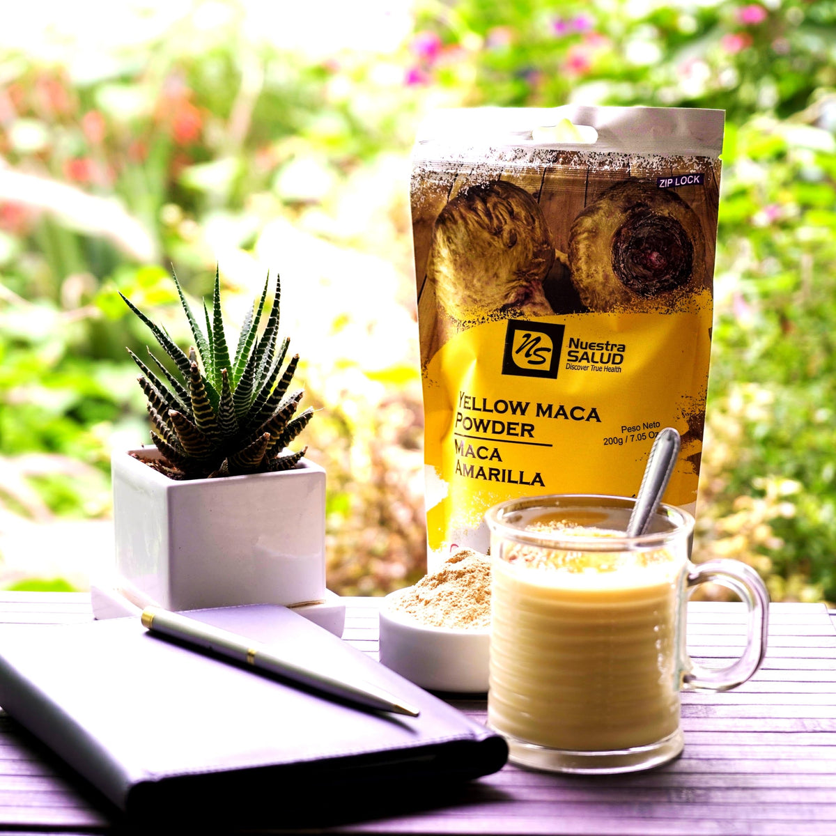 Nuestra NS Salud Maca Root Powder Yellow Peruvian - 200g - image 3