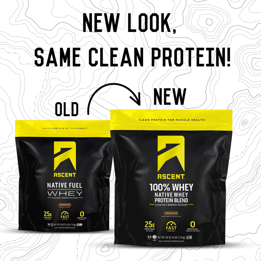 Ascent Whey Protein Powder - Post Workout Whey Protein Isolate