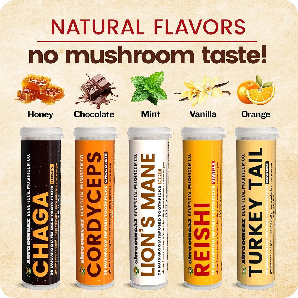 Xero Picks Shroomeaz Mushroom Supplement Toothpicks - 100 Picks - image 4