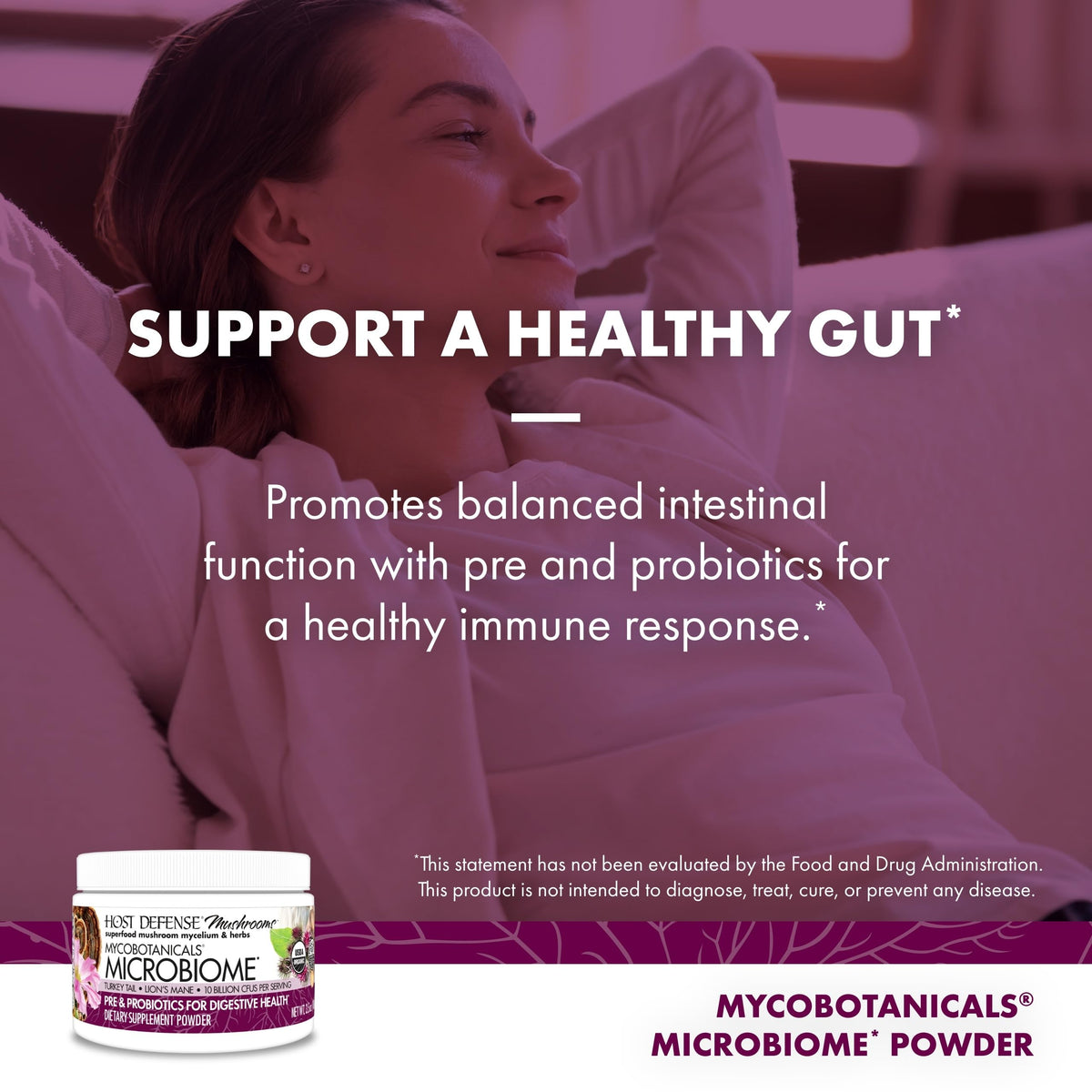 Host Defense MycoBotanicals Microbiome Powder - 3.5 oz - image 4