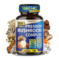 VEGATOT Mushroom Complex 1560mg 10-in-1 Lion's Mane Cordyceps - 150 Capsules