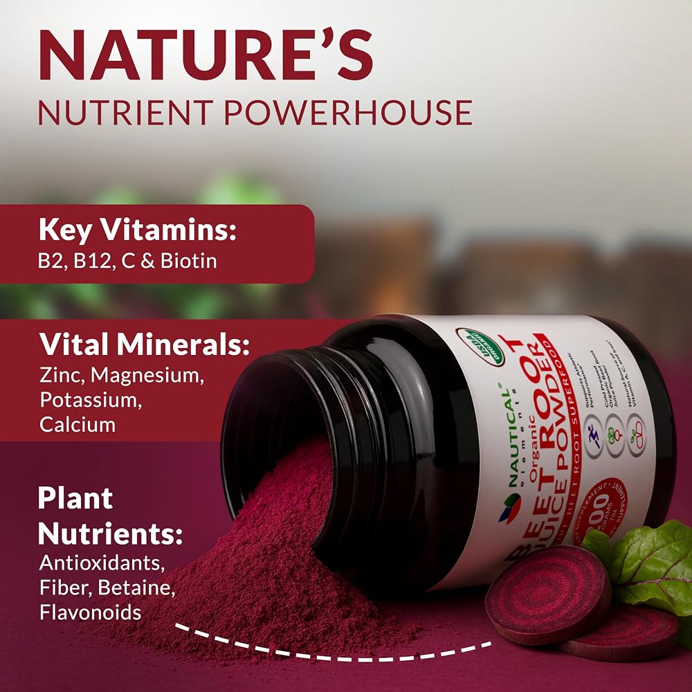 Nautical Elements Beet Juice Powder Organic - Cold Pressed - 20:1
