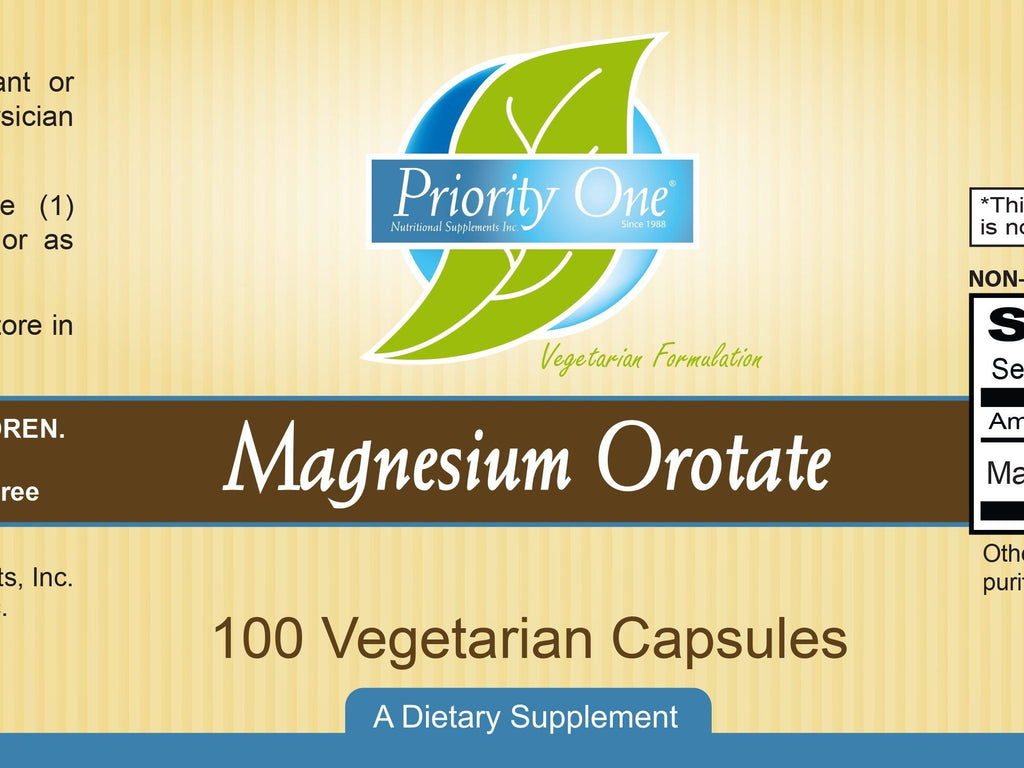 Priority One Magnesium Orotate 100 Capsules - Bioavailable - image 2