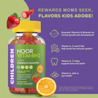 Noor Vitamins Kids Multivitamin Gummies for Immunity - 90 Count - image 3