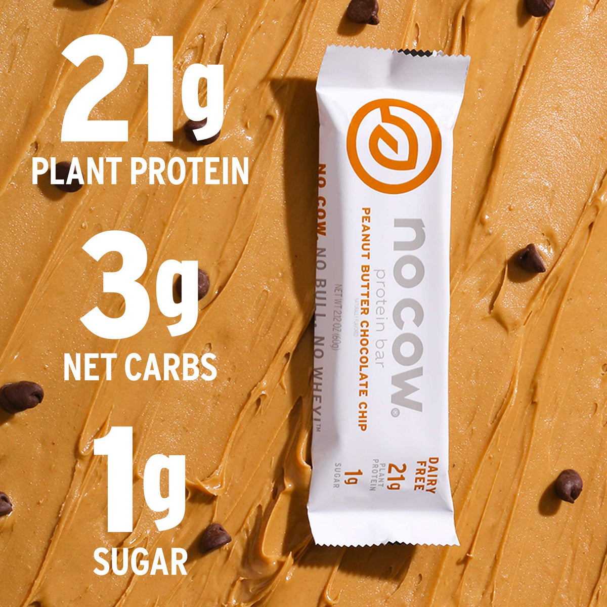 No Cow Peanut Butter Chocolate Chip Protein Bar - 4 Count - image 5