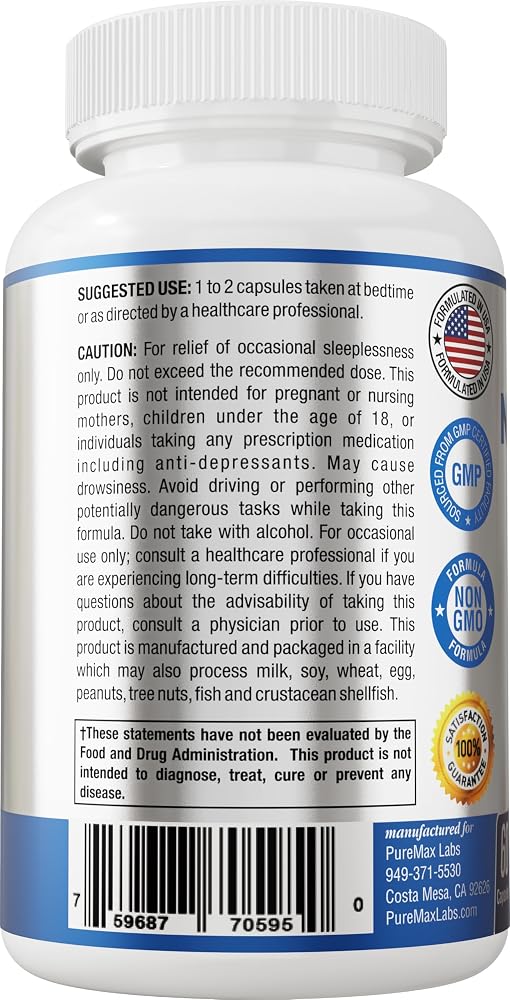 YUMMYVITE Natural Calm Sleep Aid - 60 Capsules - image 6