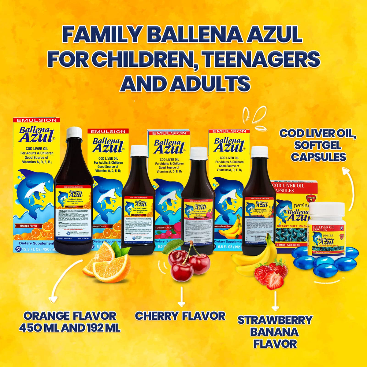 Ballena Azul Cod Liver Oil Emulsion for Adults and Children - 6 Fl Oz - image 5