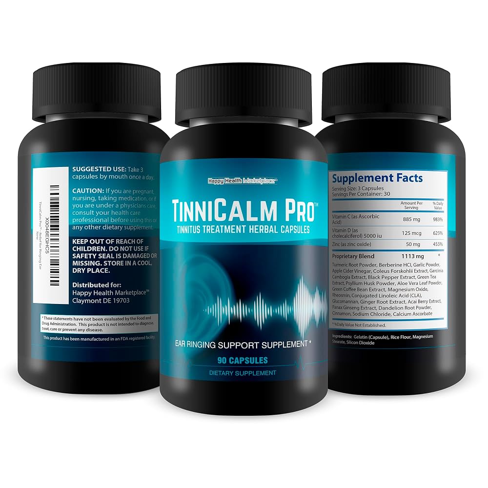 Happy Health Marketplace TinniCalm Pro Tinnitus Relief - 90 Capsules - image 4