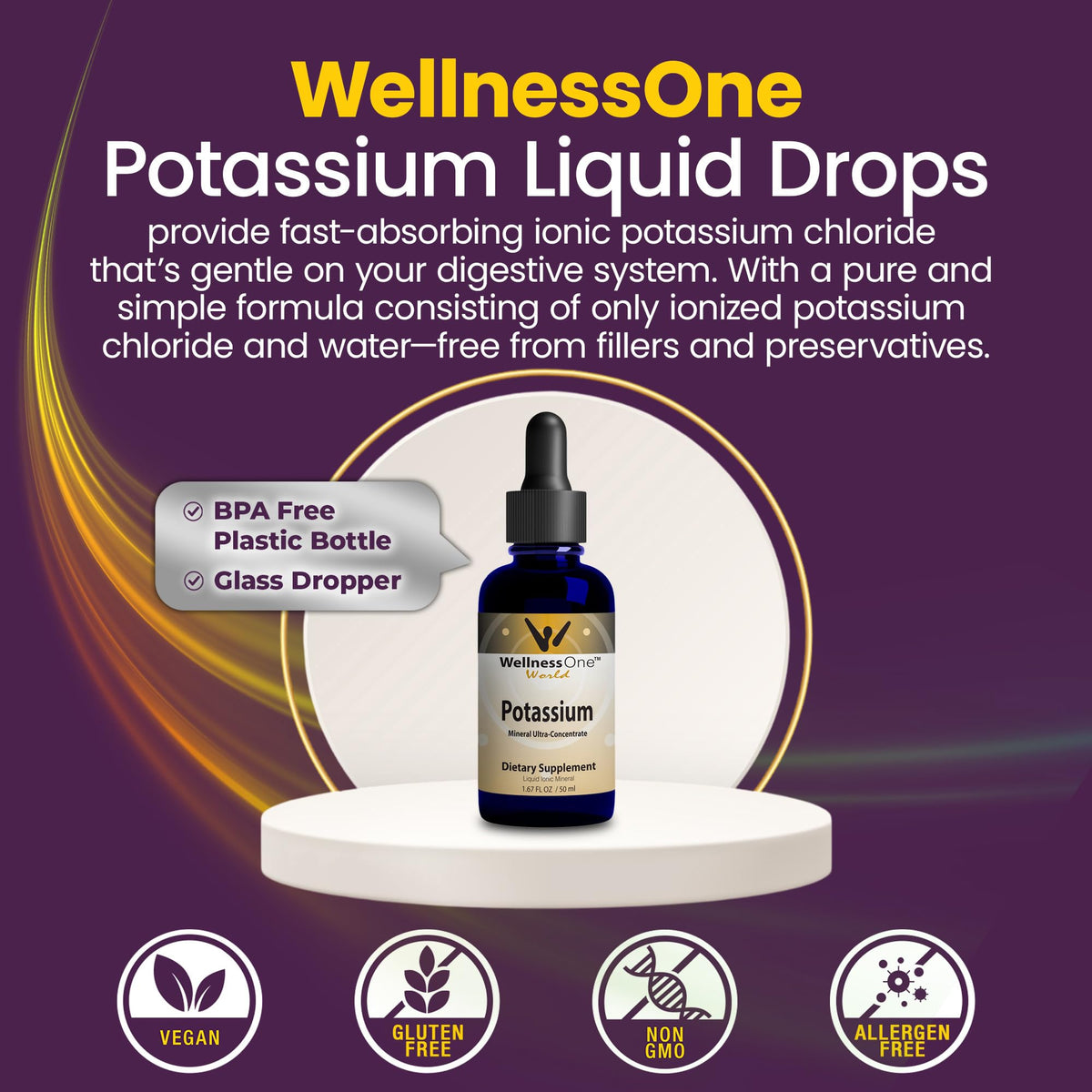WellnessOne Ionic Potassium Supplement Drops - 1.67 fl oz - image 4