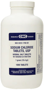 Consolidated Midland Sodium Chloride USP Tablets - 1000 Count