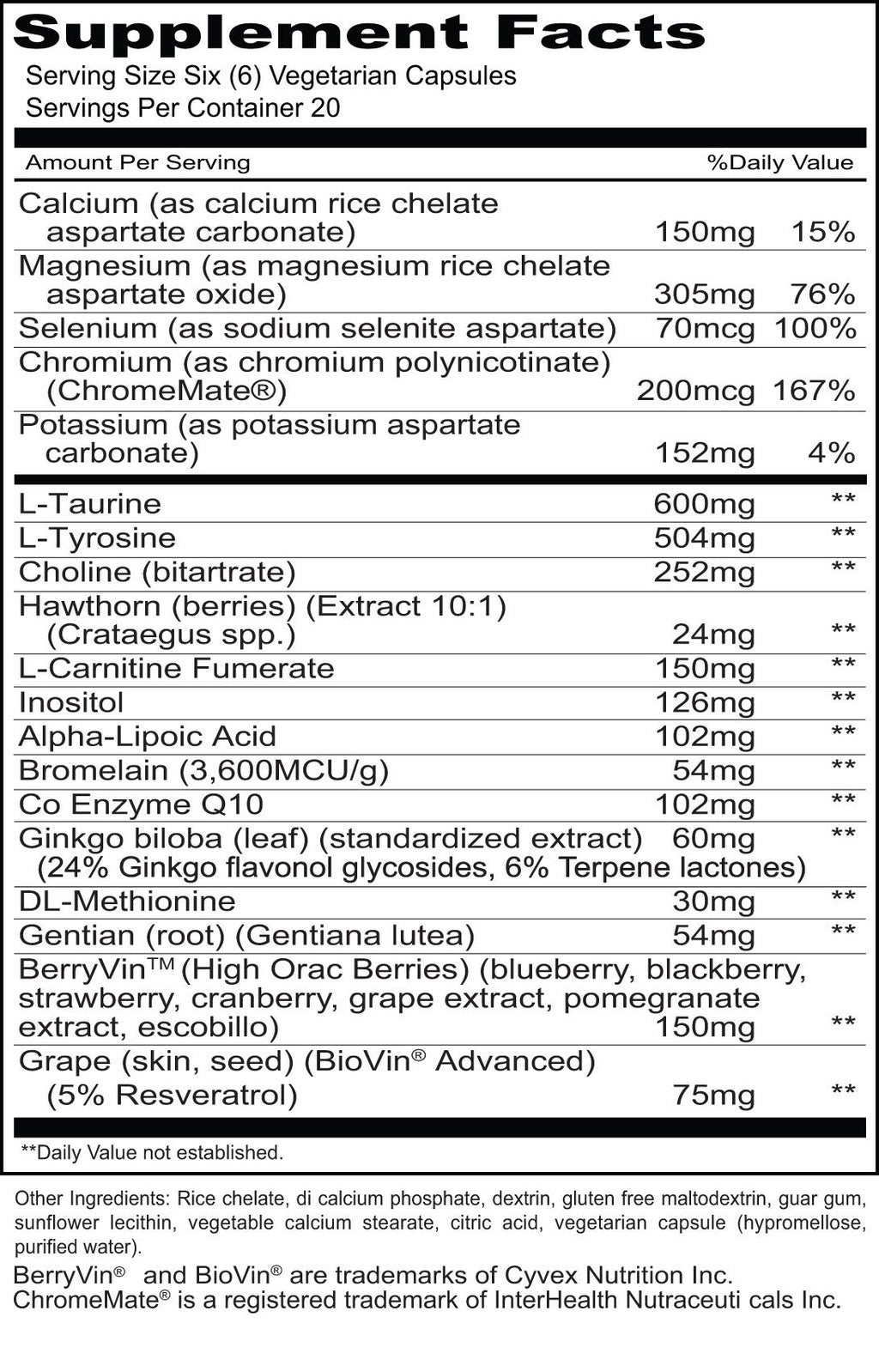 Priority One Healthy Heart Cardiovascular Support - 120 Vegetarian Capsules - image 2