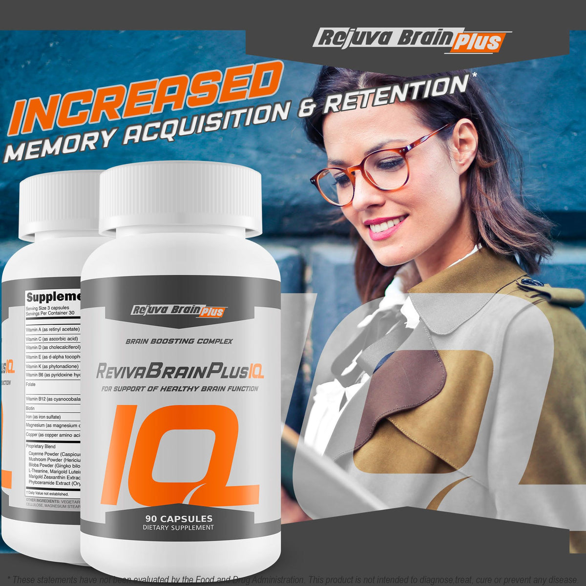 Rejuva Brain Plus Reviva Brain IQ Nootropic Capsules - 1 Count - image 6