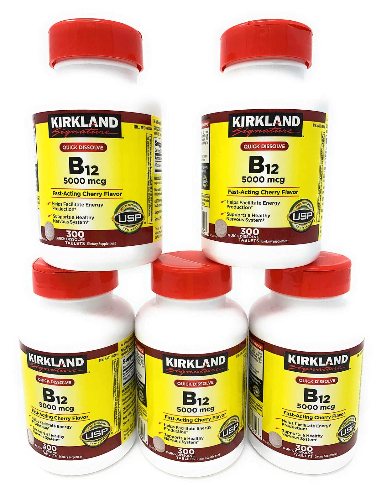 Kirkland Signature Sublingual B-12 5000 mcg - 1500 Tablets