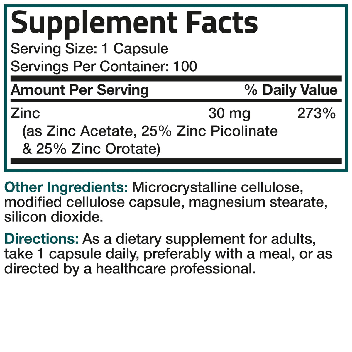 Bronson Triple Play Capsule Zinc Immune