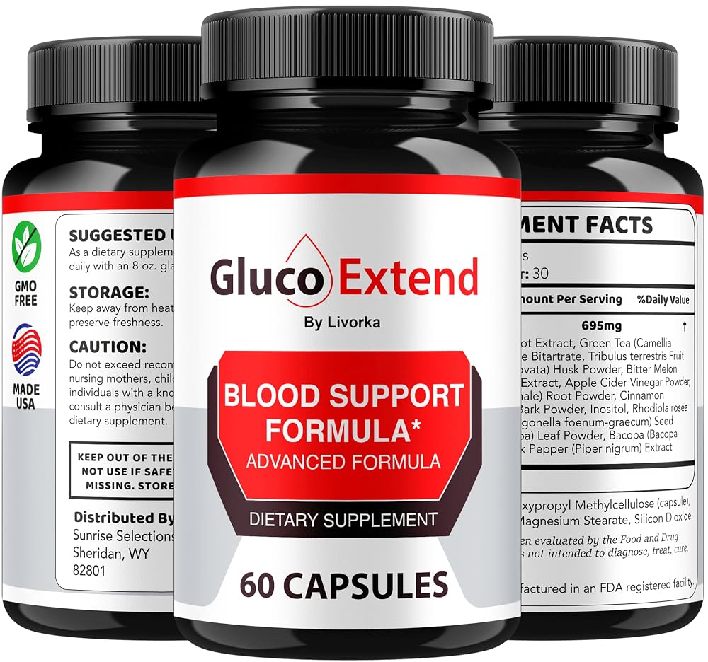 LIVORKA Gluco Extend Capsules Supports Healthy Levels - 180 Capsules - image 8