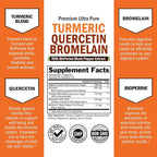 BioSchwartz Turmeric Quercetin with Bromelain - 90 Capsules - image 2