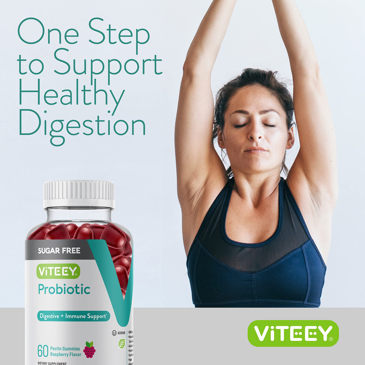 Viteey Probiotic Gummies for Women, Men & Teens - 60 Gummies - image 6