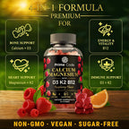 Prime Code Calcium Gummies with Magnesium Vitamin D3 K2 B12 - 60 Count - image 4