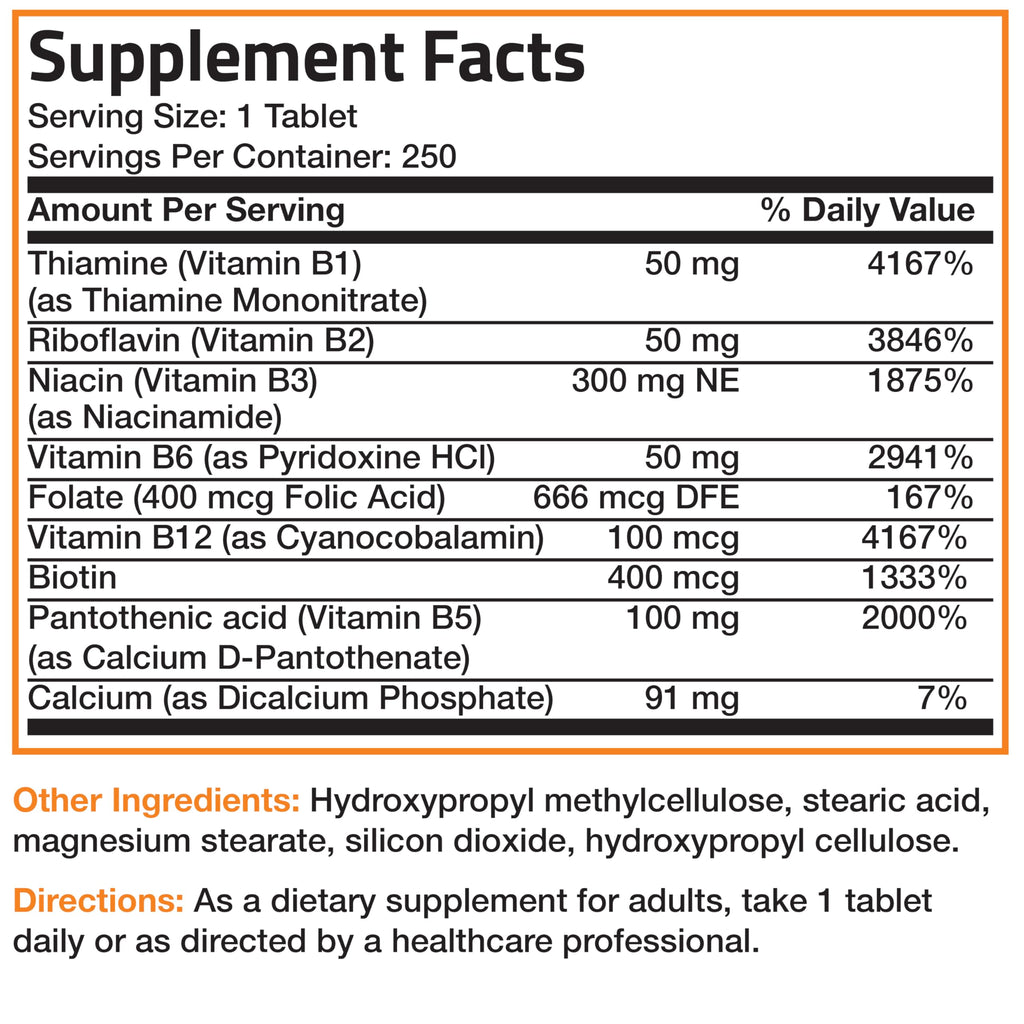 Bronson Vitamin B Complex Sustained Release