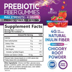 Nature's Nutrition Fiber Gummies 4g - Premium Prebiotic Plant Based