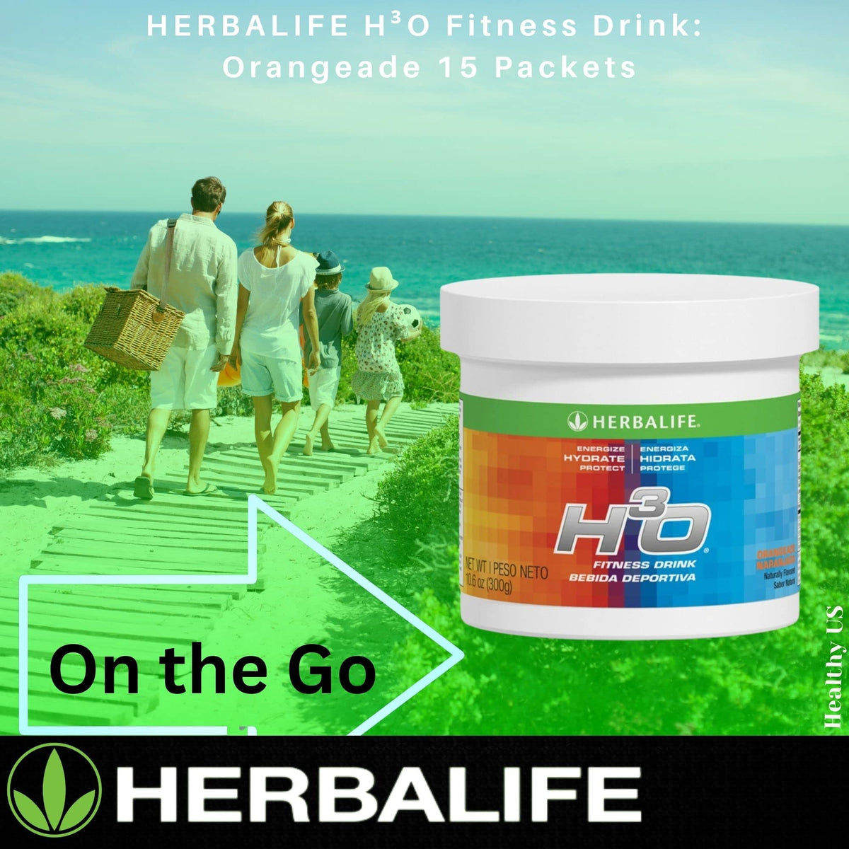 Herbalife H³O Fitness Drink Orangeade Powder - 10.6 Oz - image 7