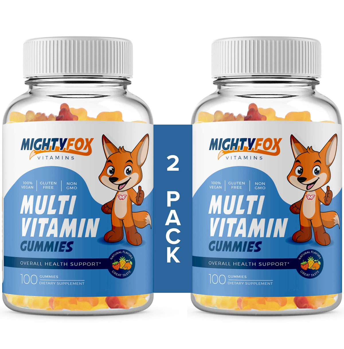 MIGHTY FOX VITAMINS Multivitamin Gummies for Kids Immune Support