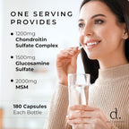 Daily Defense Glucosamine with Chondroitin & MSM Joint Support - 180 Capsules - image 4
