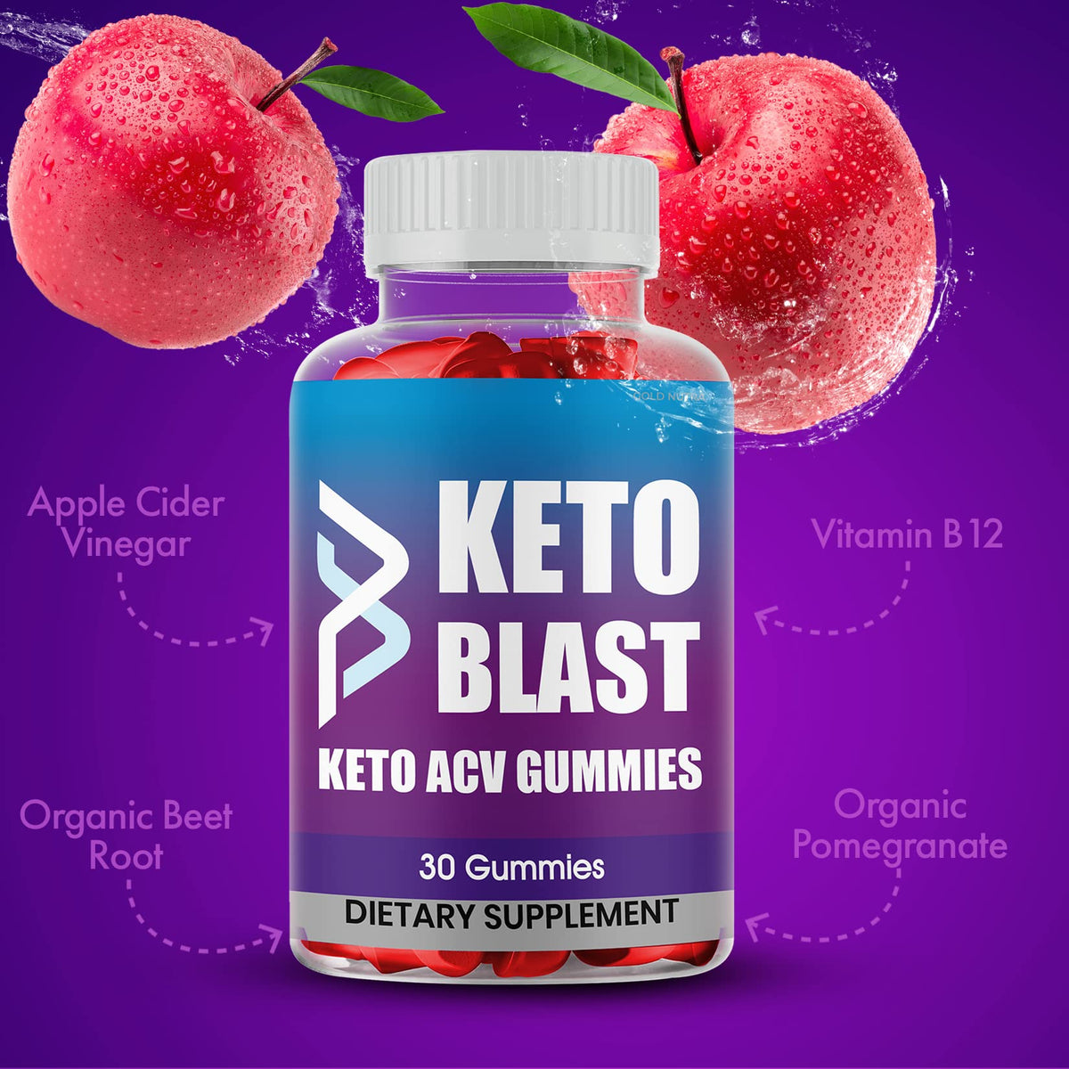Gold Nutra Keto Blast Gummies Maximum Strength - 3 Pack - image 3