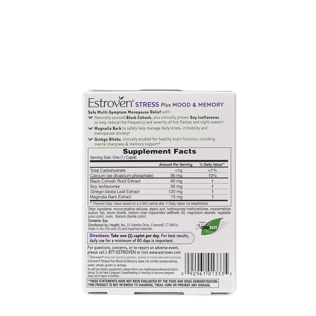 Estroven Stress Mood Memory Menopause Relief - 30 Caplets - image 2