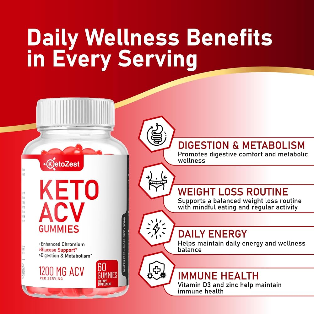KetoZest Keto Acv Gummies for Advanced Weight Loss & Belly Fat Burn
