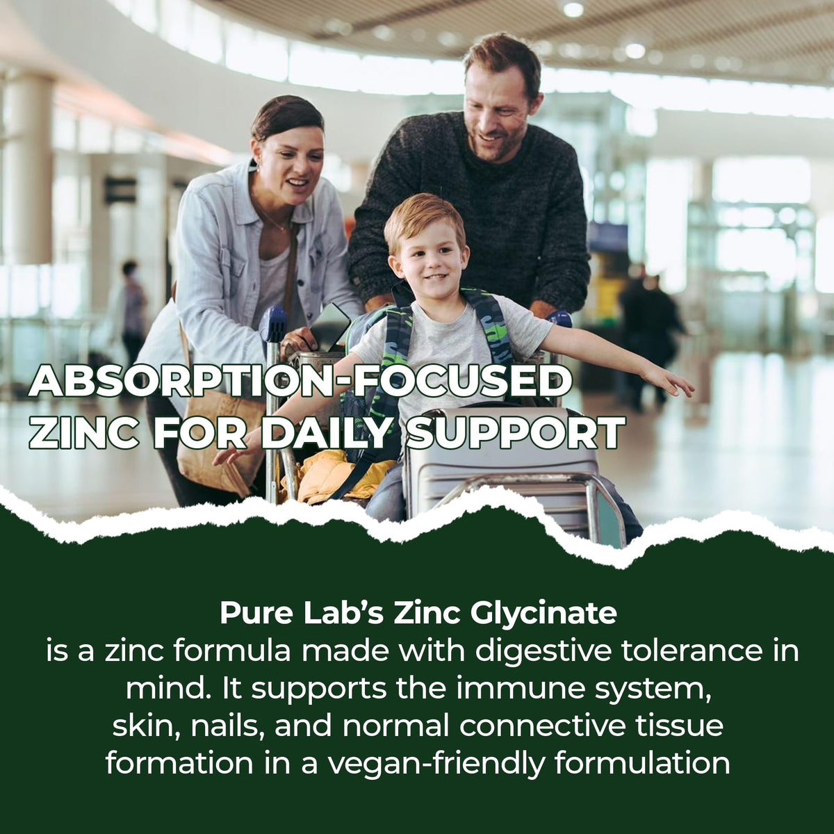 Pure Lab Vitamins Zinc Glycinate - 60 Vegetarian Capsules - image 8