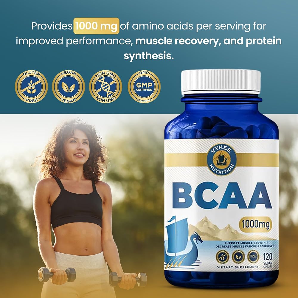 Vykee Nutrition BCAA Capsules 1,000 mg - 120 Count - image 4
